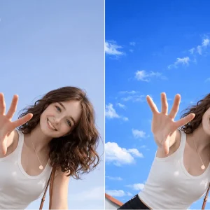 Background replacement and sky editing