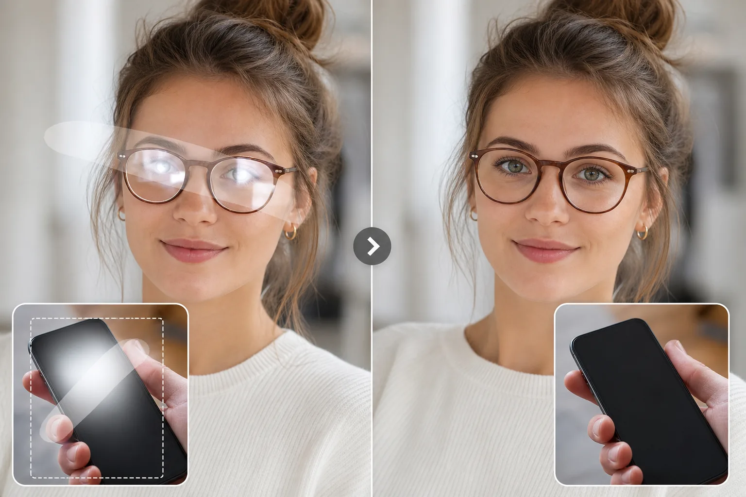 Remove Reflections and Glare from Photos